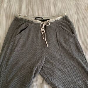 Abercrombie & Fitch Gray Waffle Lounge Pants